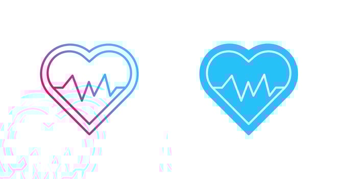 Heart Beat Vector Icon