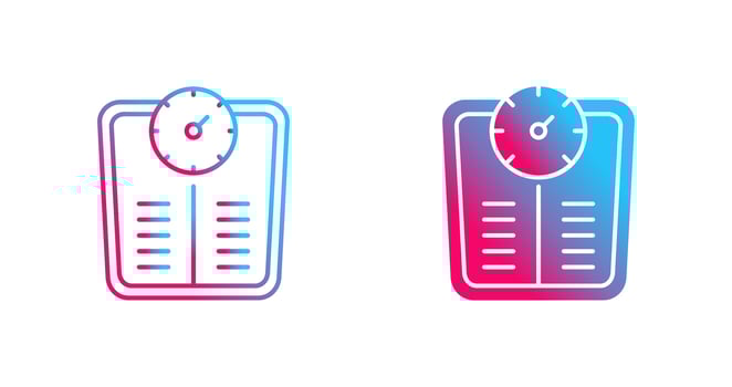 Weight Scale Vector Icon