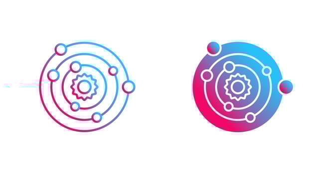 Solar System Vector Icon
