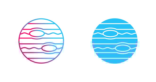 Neptune Vector Icon