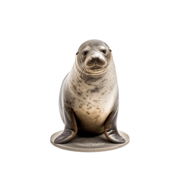Gray seal stock png