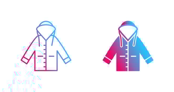 Raincoat Vector Icon