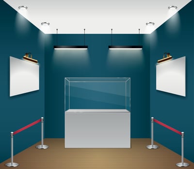Gallery Museum Mockup vector