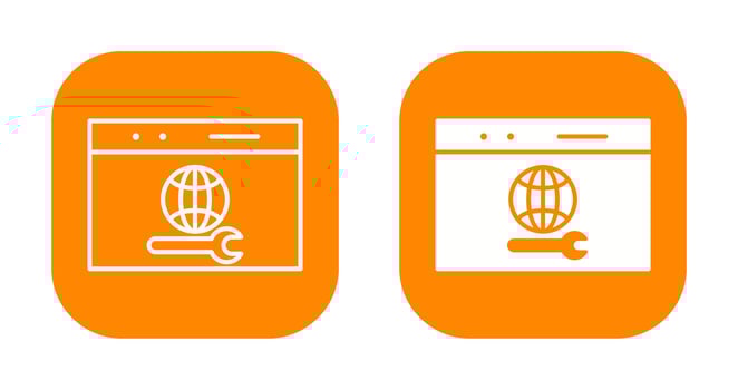 Unique Web Support Vector Icon
