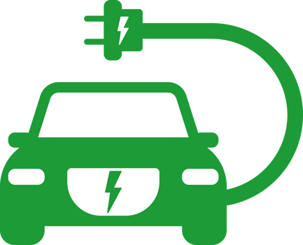 charging station for electric car simple flat icon png