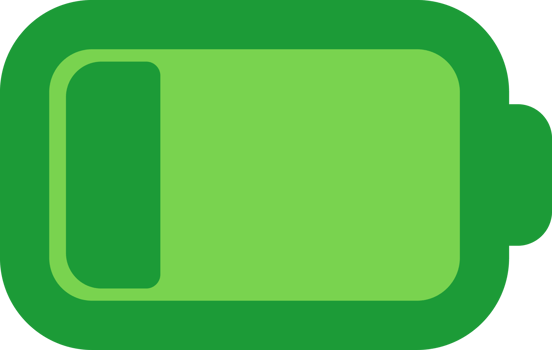 low battery electric clean energy simple flat icon png