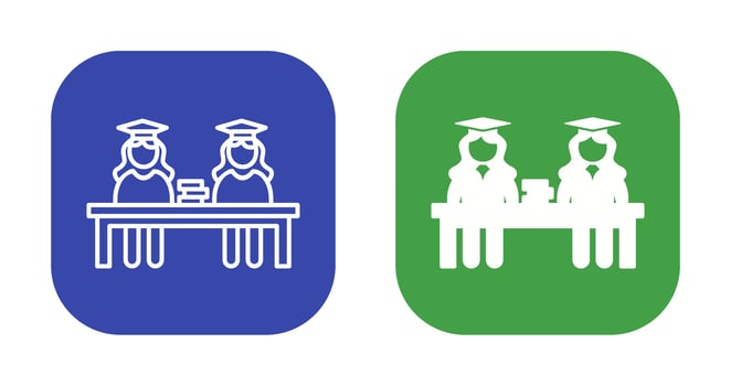 Unique Combined Study Vector Icon