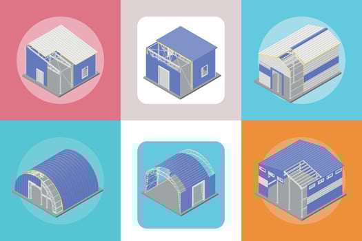 Metal Constructions Square Set vector