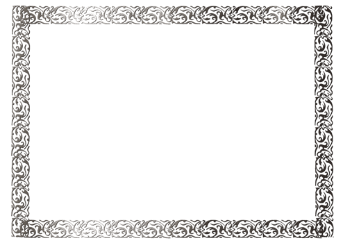 Shiny silver frame png