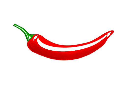 Hot spicy isolated, vegetable, chill png