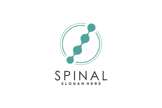 Chiropractic logo vector with creative design concept