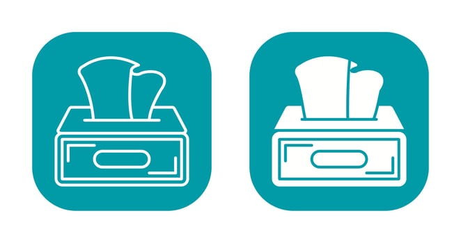 Tissue Box Vector Icon