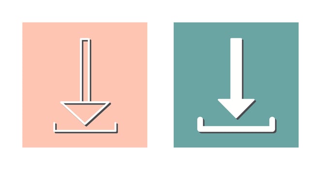 Unique Download Vector Icon
