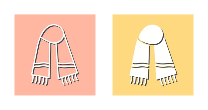 Warm Scarf Vector Icon