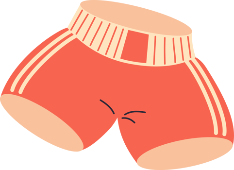 Athletic shorts illustration png