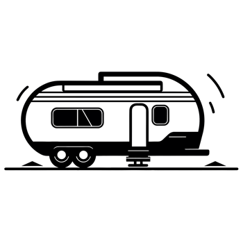 Beautiful Camping Silhouette - png