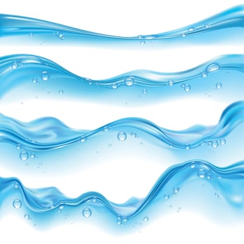 Water Splashes Set vector