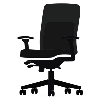 Office Chair Silhouette - png