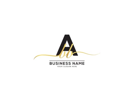 Initial Creative ABB Signature Luxury Logo Icon Designs vector