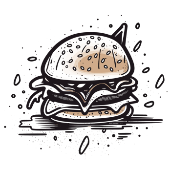 Best Cheese Burger Silhouette - png