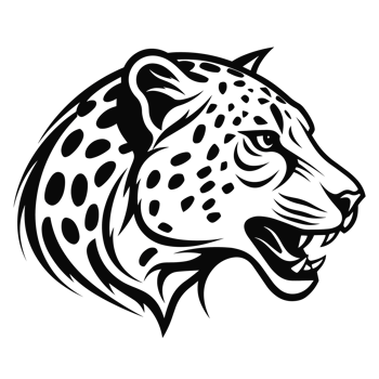 Beautiful Cheetah Silhouette - png