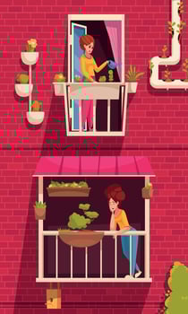 Urban Gardening Concept vector