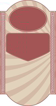 Creative vintage tag design. vector
