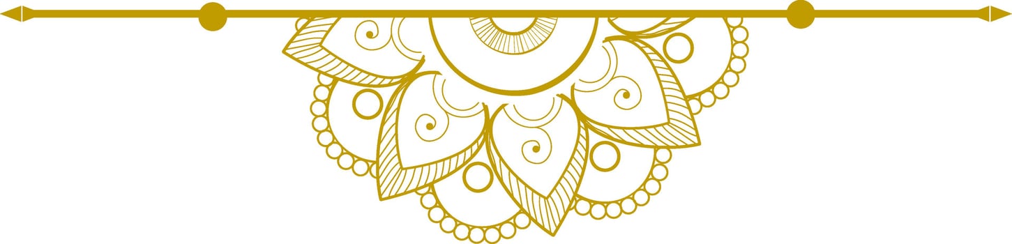 Illustration of floral element. vector