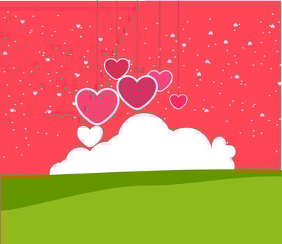 Love invitation card valentine's day. vector