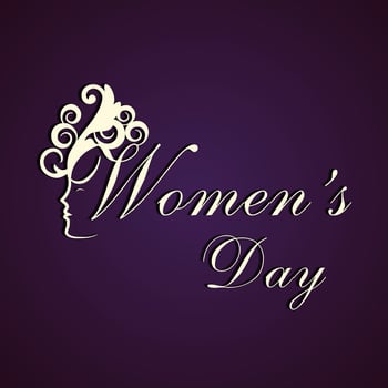 Creative abstract illustration of a Young Girl for Happy International Women's Day Celebration. vector