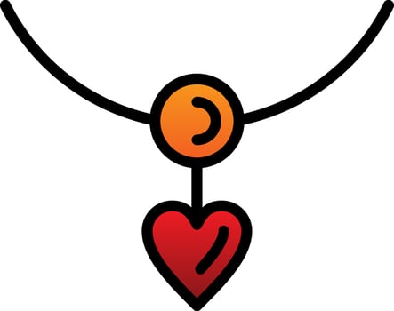 Necklace Vector Icon Design