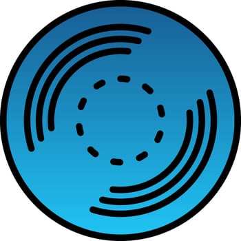 Vinyl record Vector Icon Design