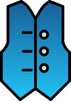 Waistcoat Vector Icon Design