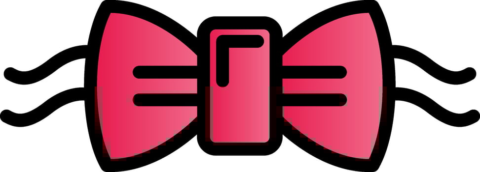 Bow tie Vector Icon Design
