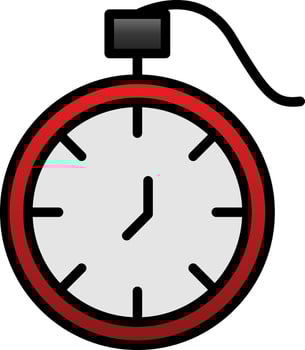 Pocket watch Vector Icon Design