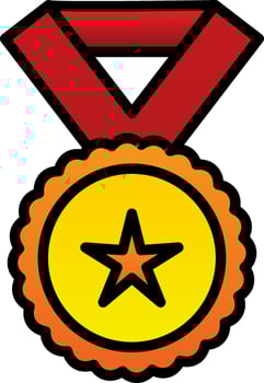 Medal Vector Icon Design
