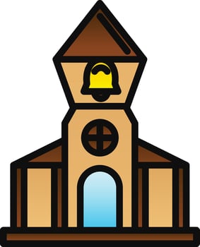 Belfry Vector Icon Design