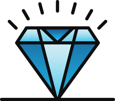 Diamond Vector Icon Design