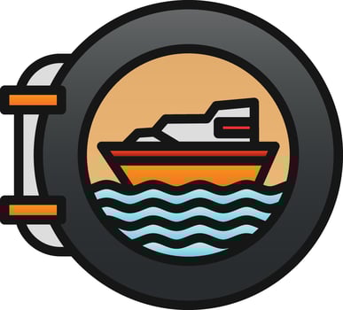 Porthole Vector Icon Design