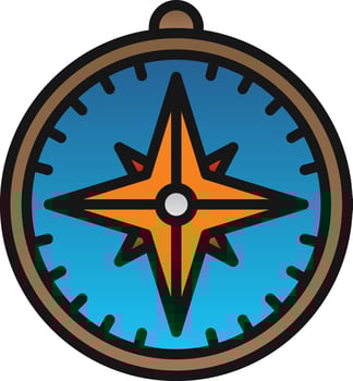 Compass Vector Icon Design