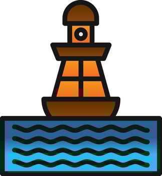 Buoy Vector Icon Design