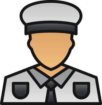 Captain Vector Icon Design