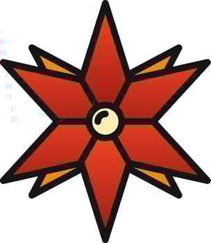 Windrose Vector Icon Design