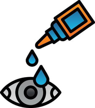 Eye drop Vector Icon Design