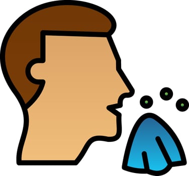 Sneeze Vector Icon Design