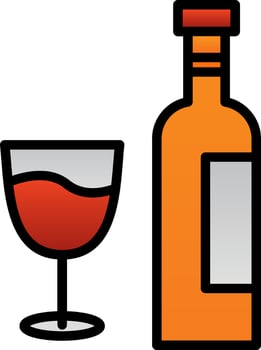 Wine Vector Icon Design