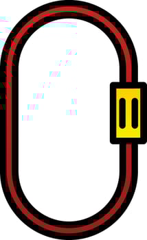 Carabiner Vector Icon Design