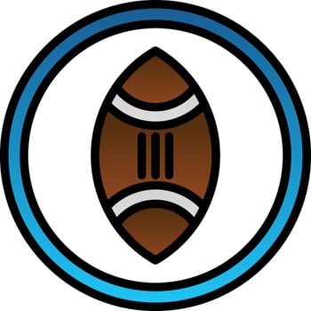 American football Vector Icon Design