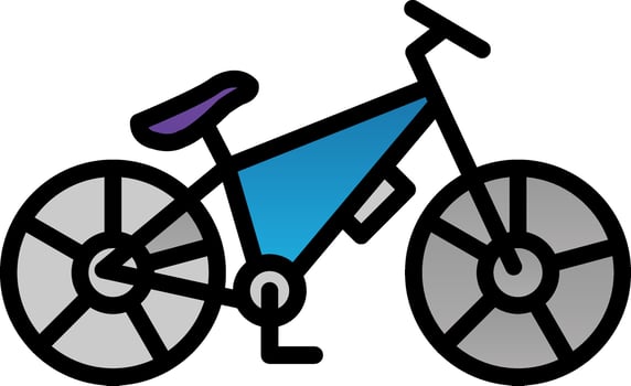 Mountain bike Vector Icon Design