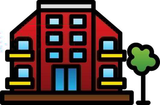 Apartment Vector Icon Design